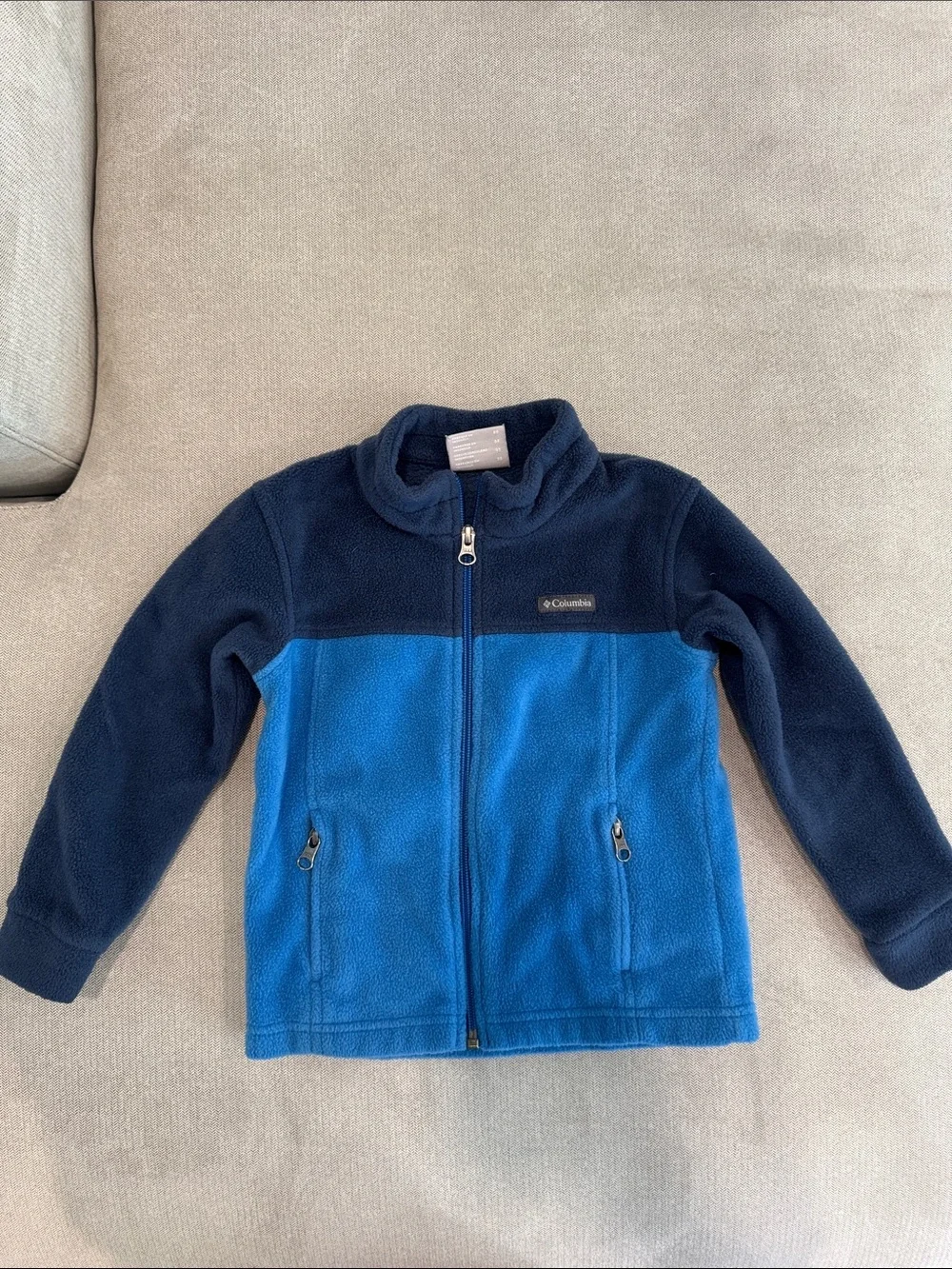 Columbia Navy and Royal Blue Full-Zip Fleece Jacket